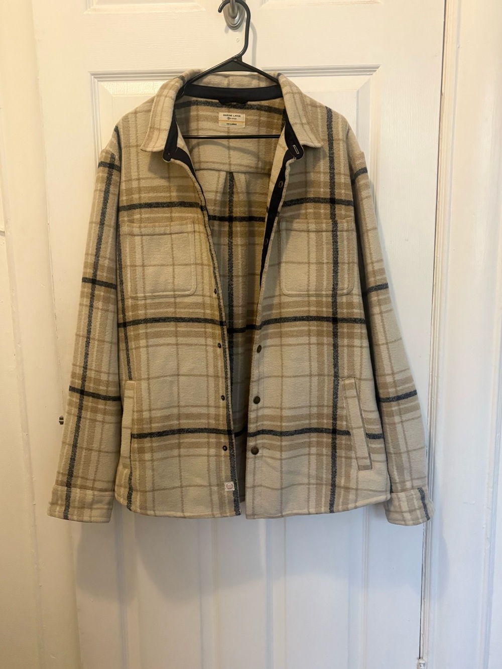 Marine Layer Men’s Plaid Shirt Jacket Size XXL